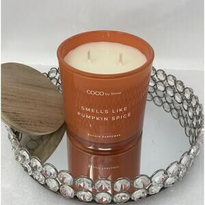 HTF- COCO By Stone Candle - Smells Like Pumpkin Spice Bougie Perfumee